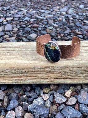 Copper and Turquoise Cuff Bracelet